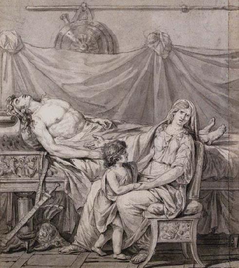 Jacques-Louis  David The Grief of Andromache oil painting image